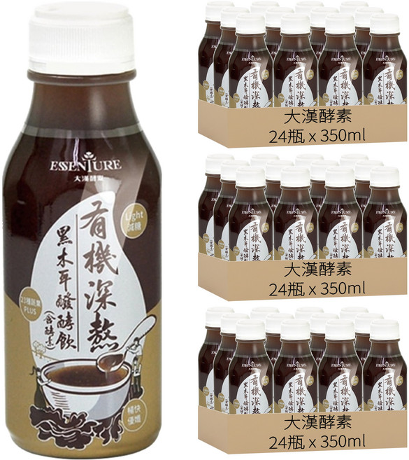 大漢酵素 有機深敖黑木耳醱酵飲, 72瓶, 350ml