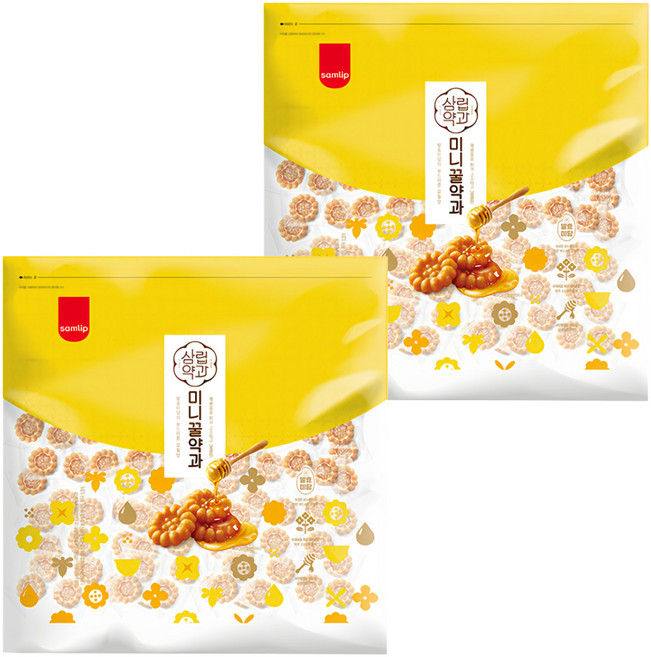 samlip 三立 迷你蜂蜜藥菓, 1kg, 2袋