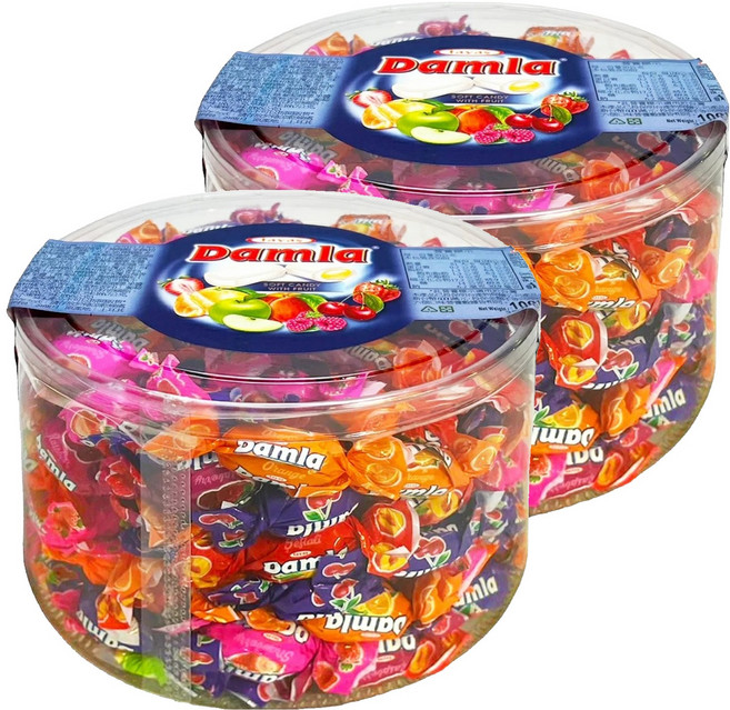 Damla 岱瑪菈什錦軟糖, 1kg, 2罐