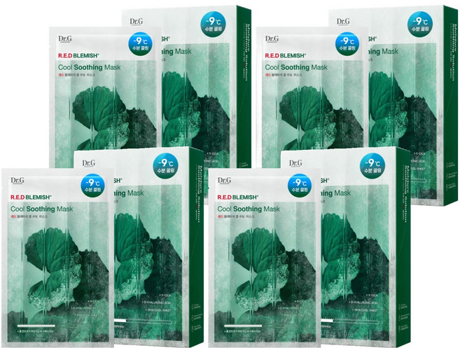 닥터지 레드 블레미쉬 쿨 수딩 마스크, 10개입, 4개