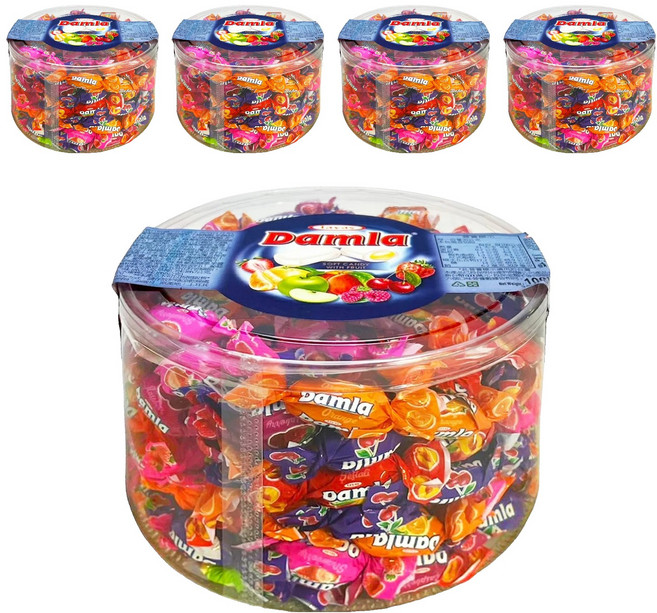 Damla 岱瑪菈什錦軟糖, 1kg, 5罐