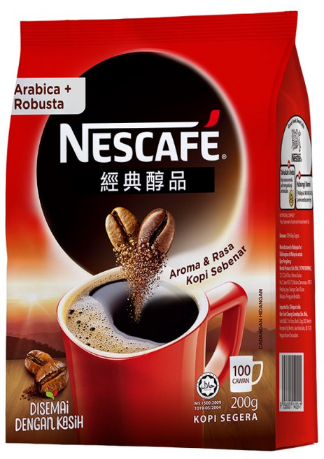 NESCAFE 雀巢咖啡 醇品經典風味補充包, 200g, 1包, 1包