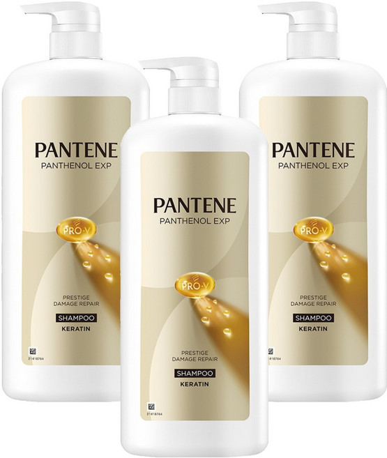 PANTENE 潘婷 奢華修護受損洗髮乳, 3個, 1.2L