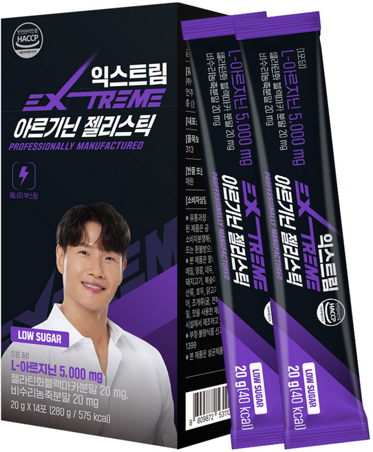 익스트림 아르기닌 젤리스틱, 20g, 1개