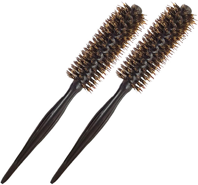 그레이거 스피드 더블 포킹 롤 헤어브러쉬 2호, 혼합 색상, 2개