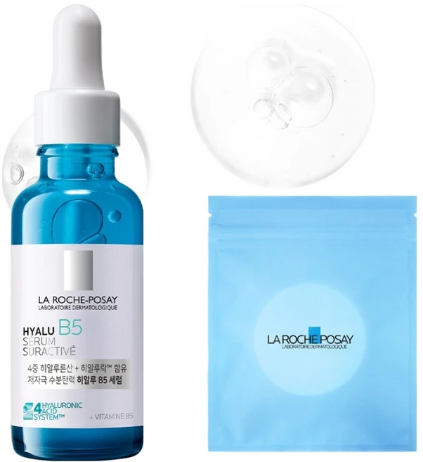 라로슈포제 히알루 B5 수분탄력 세럼 + 화장솜 30매, 30ml, 1개 - 쿠팡