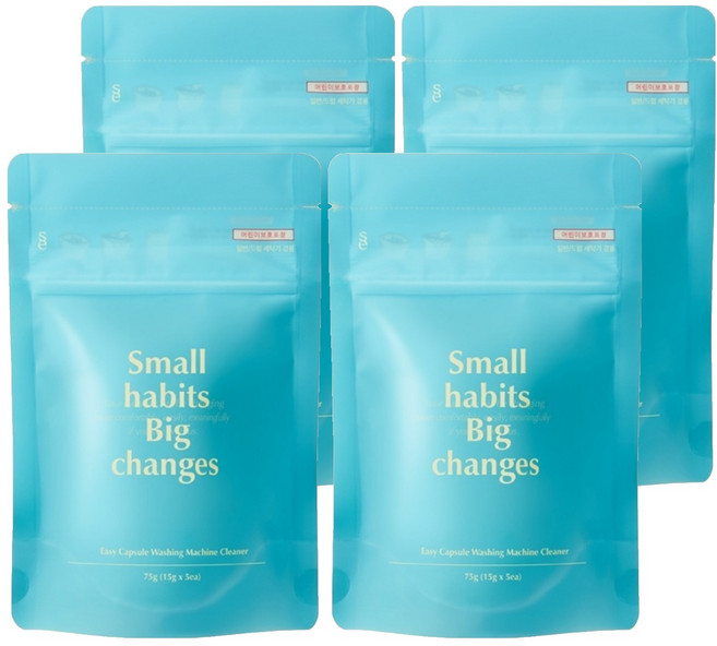 소소이지 이지 캡슐 세탁조 클리너 5p, 75g, 4개