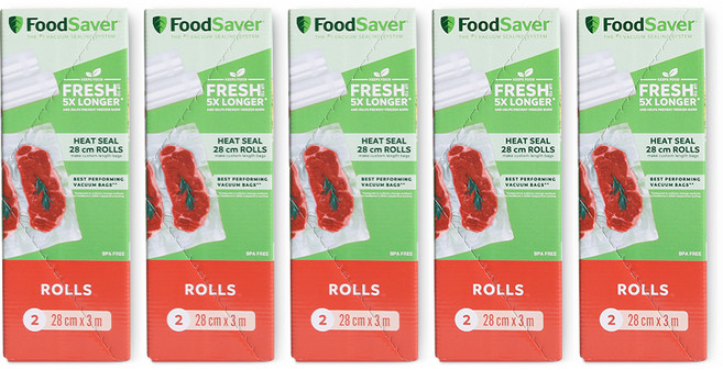 푸드세이버 진공 밀봉롤 28cm 2p, FSFSBF0626-071, 5개