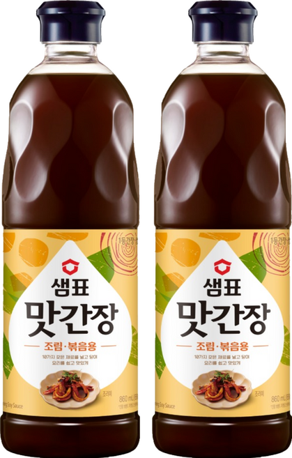 샘표 맛간장 조림볶음용, 860ml, 2개