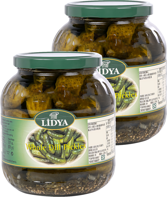 LIDYA 莉迪亞 酸瓜, 1.7L, 2罐