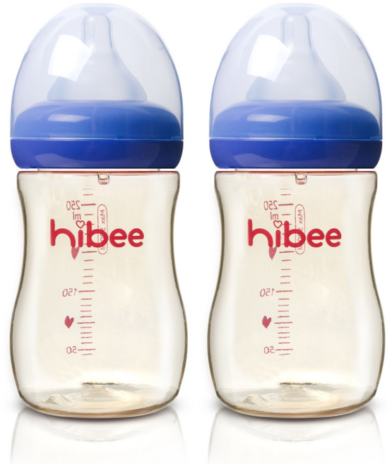 하이비 PPSU 젖병 LL, 네이비, 300ml, 2개