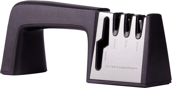 comet 家用防滑墊 4合1多功能磨刀器, 黑色, 1個
