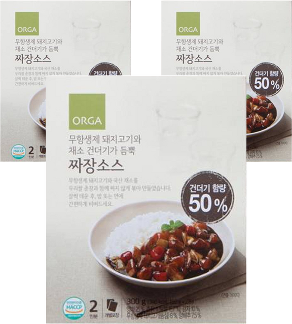 ORGA 即食炸醬醬料, 300g, 3個