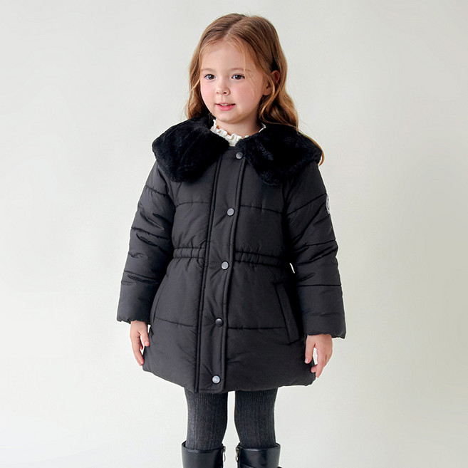 월튼키즈 아동용 퍼 카라 시크 패딩 점퍼