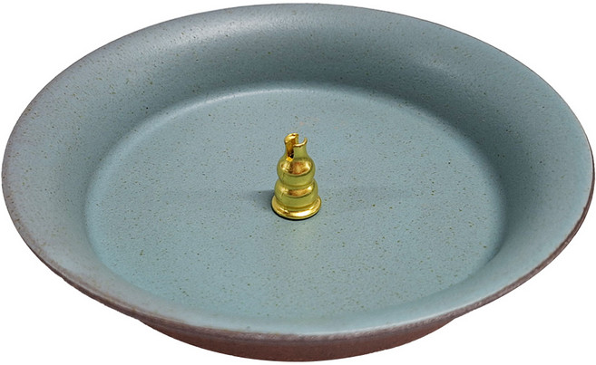 仿古盤線香插, 湖藍色