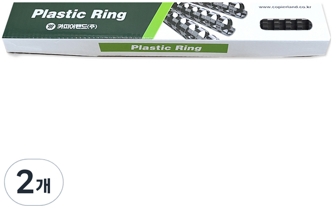 카피어랜드 플라스틱링 블랙 6mm 25p, 2개