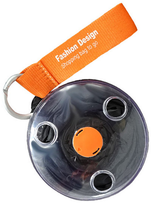 원이네 롤업 트래블 휴대용 에코백, 블랙, 1개