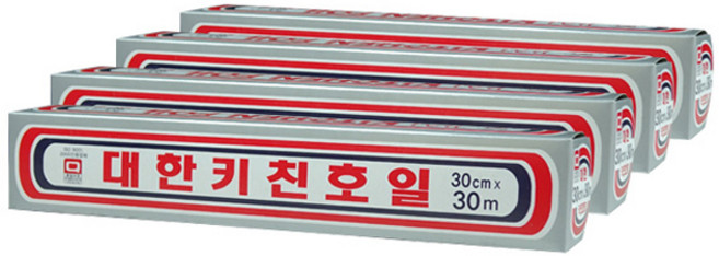 대한웰빙은박접시 키친호일, 30m, 4개