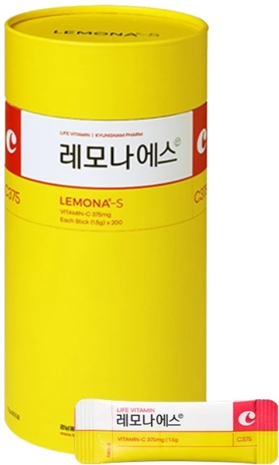 레모나 S산 원통형 비타민, 1.5g, 1개 - 쿠팡