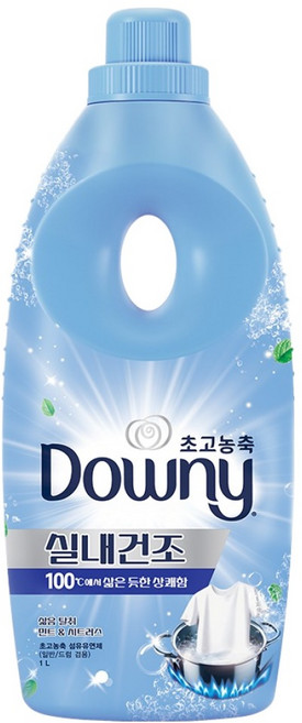 다우니 실내건조 삶음 탈취 초고농축 섬유유연제 민트 앤 시트러스 본품, 1L, 1개