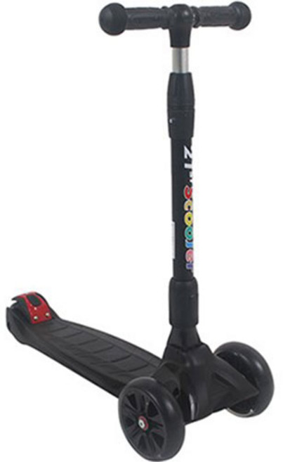 21st 뉴 페인팅 접이식 아동용 킥보드, 블랙, 1개