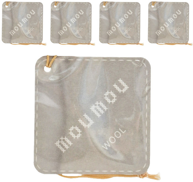 MOU MOU 羊毛吊掛式香氛片, 5片, SILK, 100ml