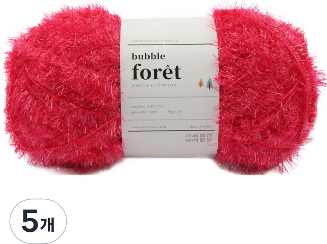 브랜드얀 버블포레 수세미실, 26 마젠타, 5개