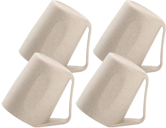 무식이네 스윗클린 물빠짐 거꾸로 양치컵, 오트밀, 4개