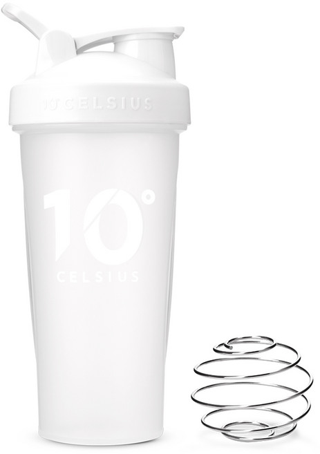 10도씨 블렌딩 쉐이커 보틀 + 블랜더볼, 화이트, 600ml, 1개