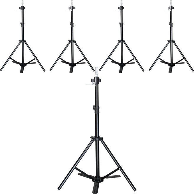 메이크그레이트 가발 미용 삼각대, 블랙, 5개