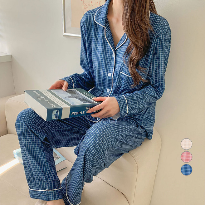 afinar 女性用蜜桃絨柔軟觸感睡衣套裝