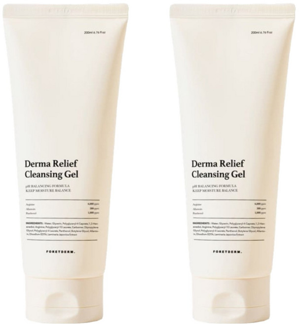 포레덤 더마 릴리프 약산성 클렌징 젤, 200ml, 2개