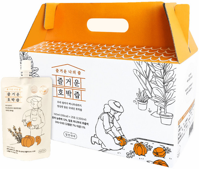 즐거운나의즙 즐거운 호박즙, 100ml, 25개