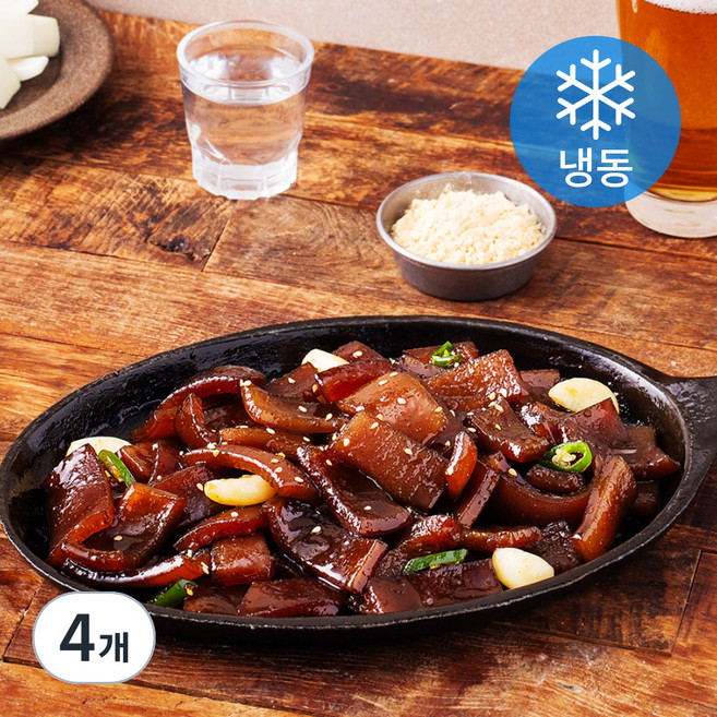 에브리쿡 간장양념 돼지 껍데기 (냉동), 300g, 4개