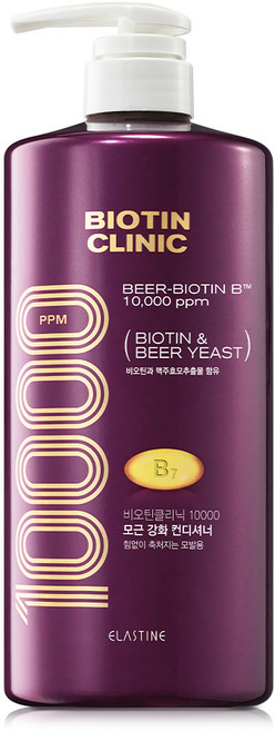엘라스틴 비오틴클리닉 맥주효모 컨디셔너 그린 허브와 플로럴향, 1L, 1개