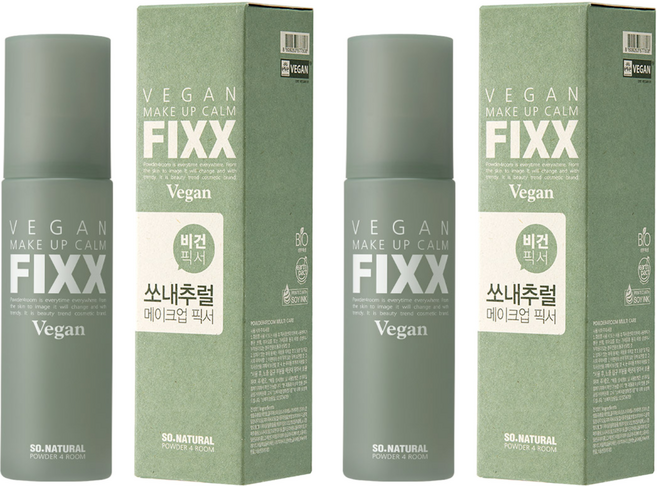 쏘내추럴 비건 메이크업 캄 픽서, 100ml, 2개