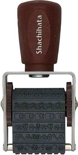 Shachihata 寫吉達 古川紙工聯名迴轉印章 MY BIYORI B款 SNRD-13A9 32 x 4.5mm, 1個