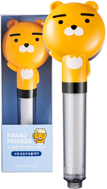 대림바스 카카오프렌즈 디클린 멀티필터샤워기, 1개, 라이언