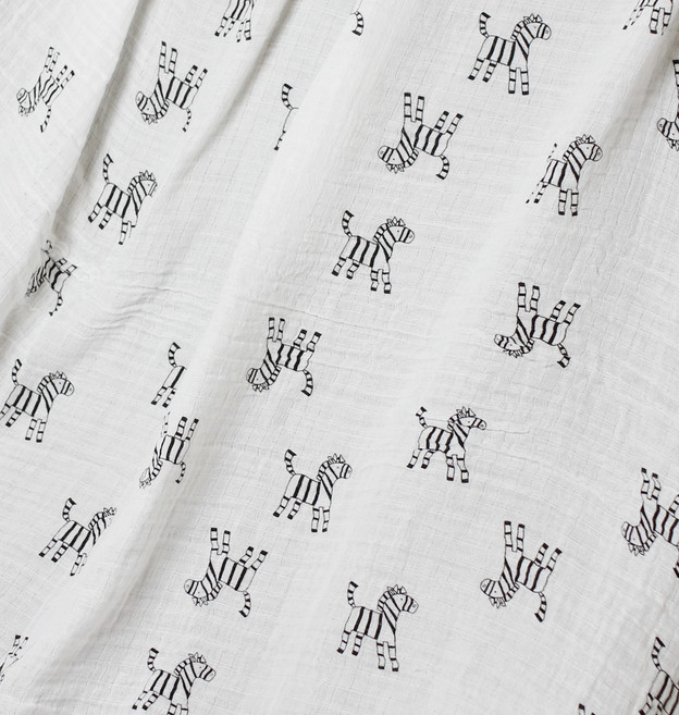 스파지오엘베이비 이중 거즈 블랭킷, 얼룩말 인형