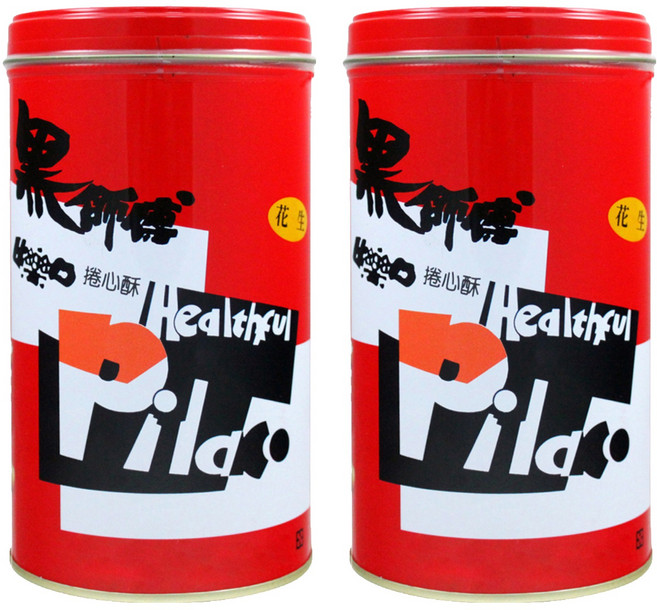 Healthful 黑師傅 捲心酥 花生口味, 400g, 2罐