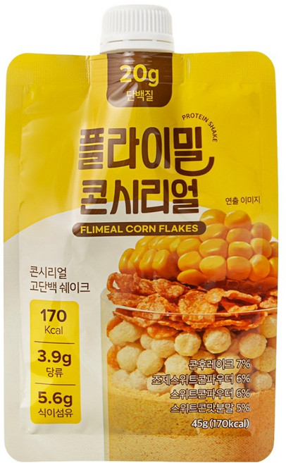 플라이밀 단백질 쉐이크 파우치 콘시리얼 7p, 1개, 315g