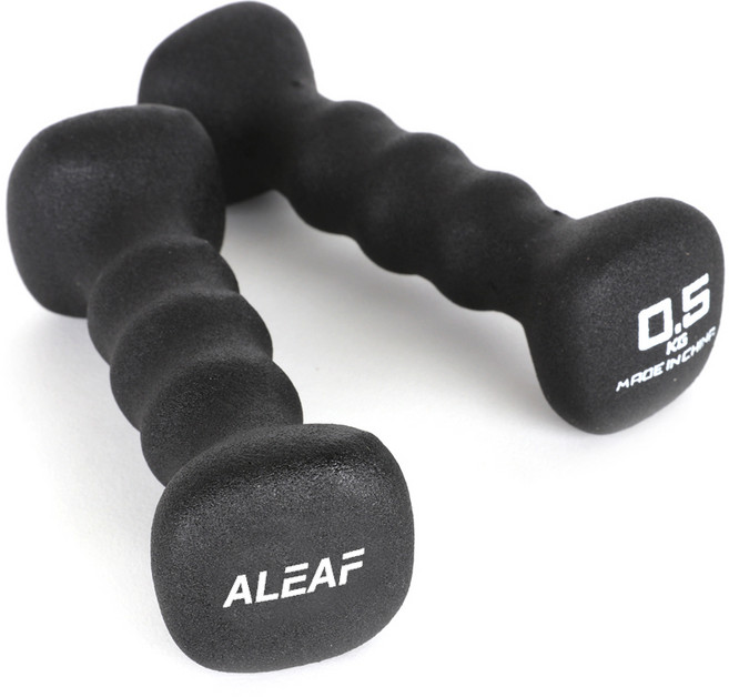 아리프 네오프렌 사각 아령 블랙, 0.5kg, 2개