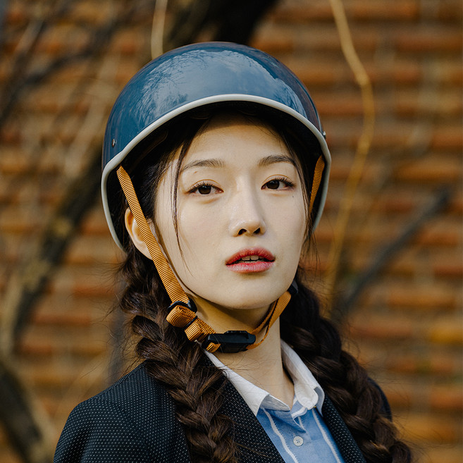 WING 크루즈 자전거 헬멧, 6 네이비 그레이, 1개
