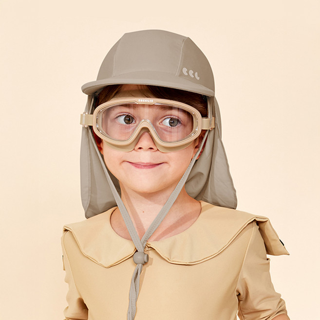 코코릭 유아동 아쿠아 플랩캡 3~13세, 모카, 1개