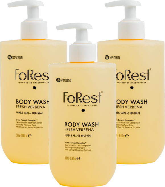 그린핑거포레스트 프레쉬버베나 저자극 바디워시, 3개, 500ml