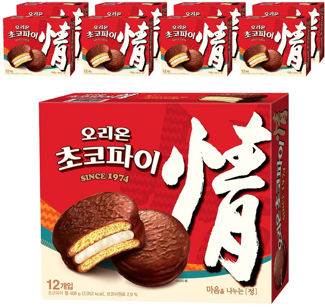 Orion Chocopie-關閉 正, 468g, 9個
