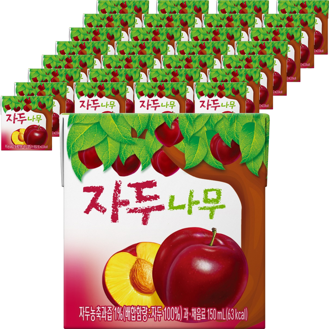 서울우유 자두나무 과일주스, 150ml, 48개