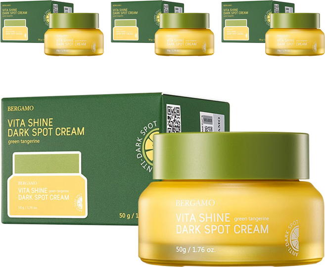 베르가모 청귤 비타샤인 잡티 크림, 50g, 4개