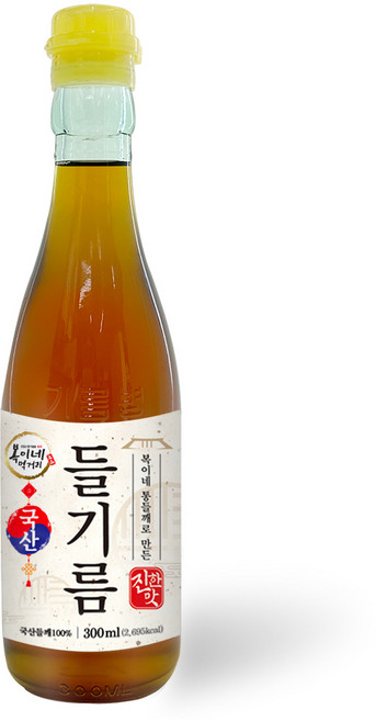 복이네먹거리 통들깨로 만든 진한맛 국산 들기름, 300ml, 1개