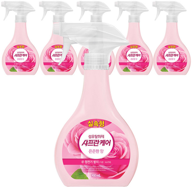 샤프란 케어 섬유탈취제 본품 은은한향, 6개, 900ml